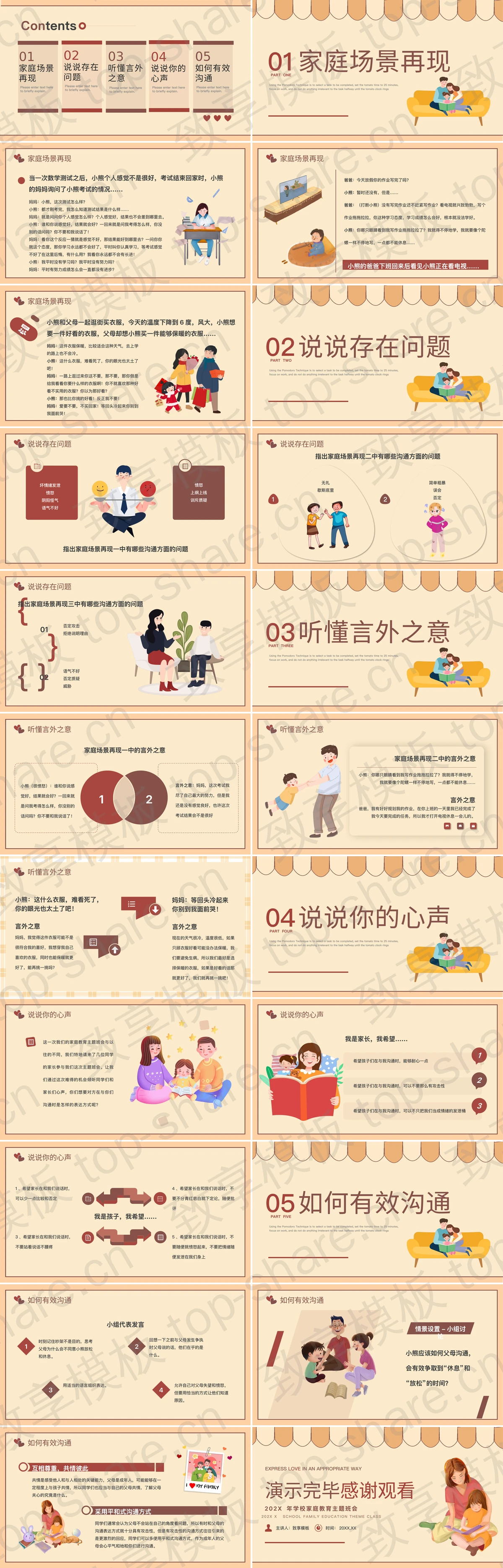 图片[2]-“用恰当的方式表达爱”家庭教育主题班会PPT模板 - 致享TOP-SHARE-致享TOP-SHARE