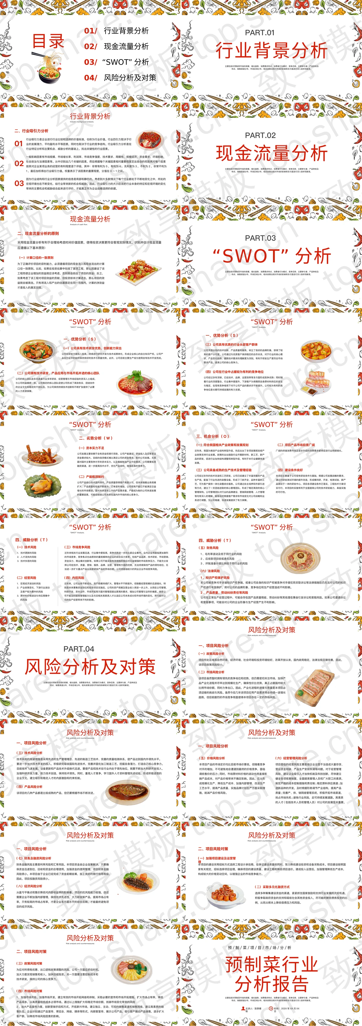 图片[2]-彩色卡通蔬菜背景的预制菜行业分析报告PPT模板 - 致享TOP-SHARE-致享TOP-SHARE