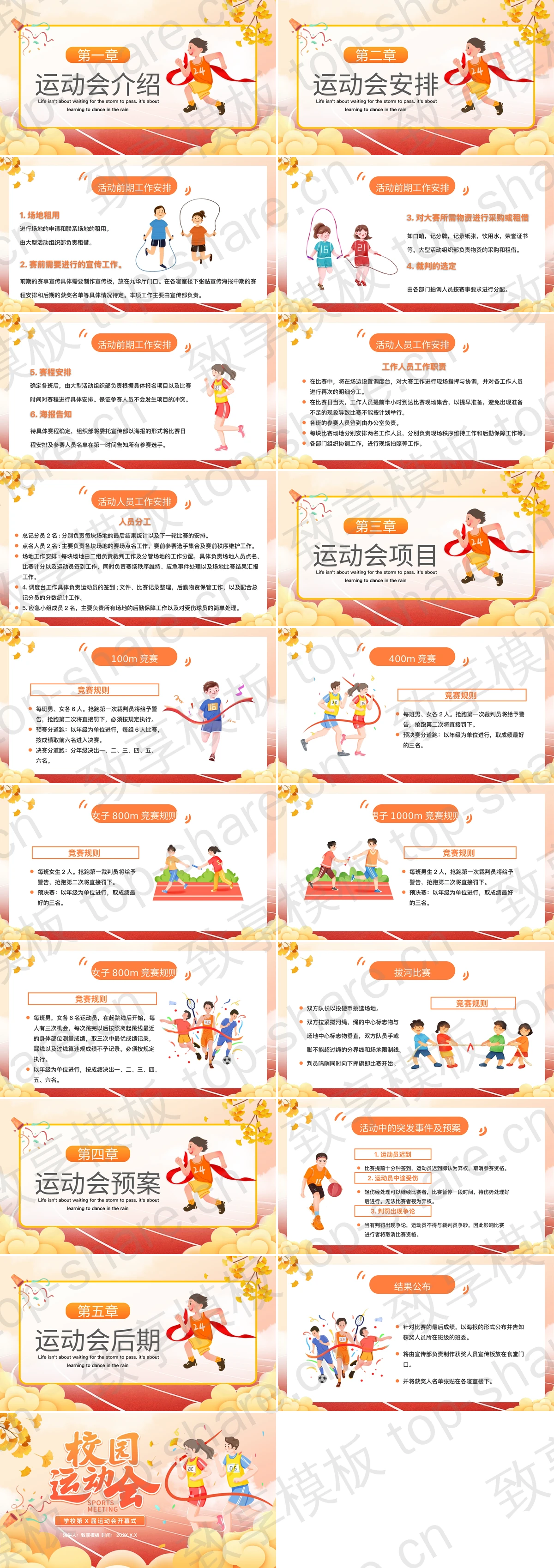 图片[2]-红色卡通运动员背景的校园运动会开幕式PPT模板 - 致享TOP-SHARE-致享TOP-SHARE