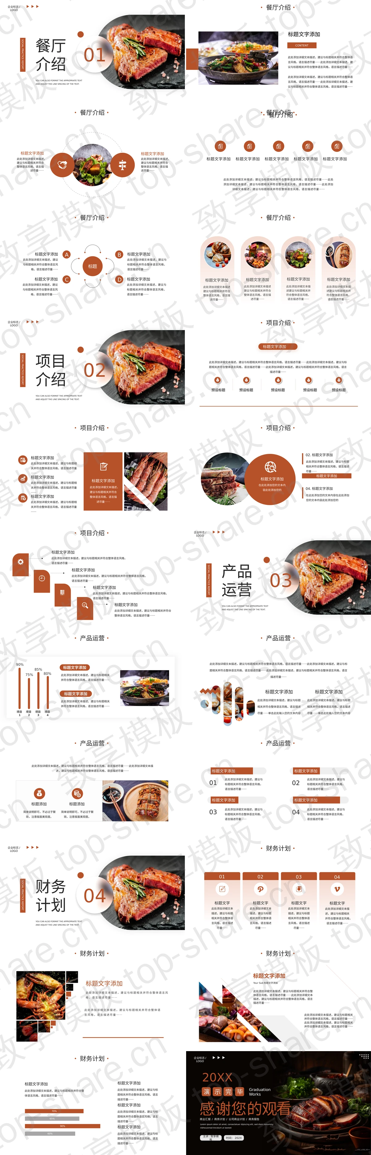 图片[2]-黑色餐厅项目商业计划书PPT模板 - 致享TOP-SHARE-致享TOP-SHARE