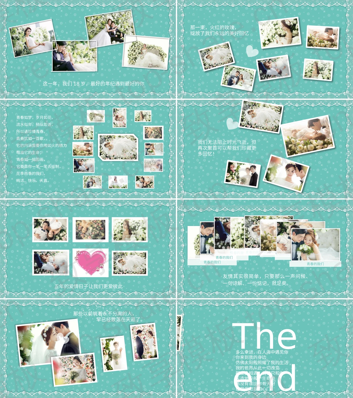 图片[2]-绿色温馨我们结婚啦PPT模板下载 - 致享TOP-SHARE-致享TOP-SHARE