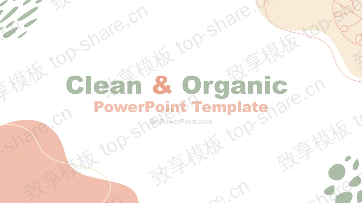 莫兰迪配色欧美商务演示PPT模板-致享TOP-SHARE