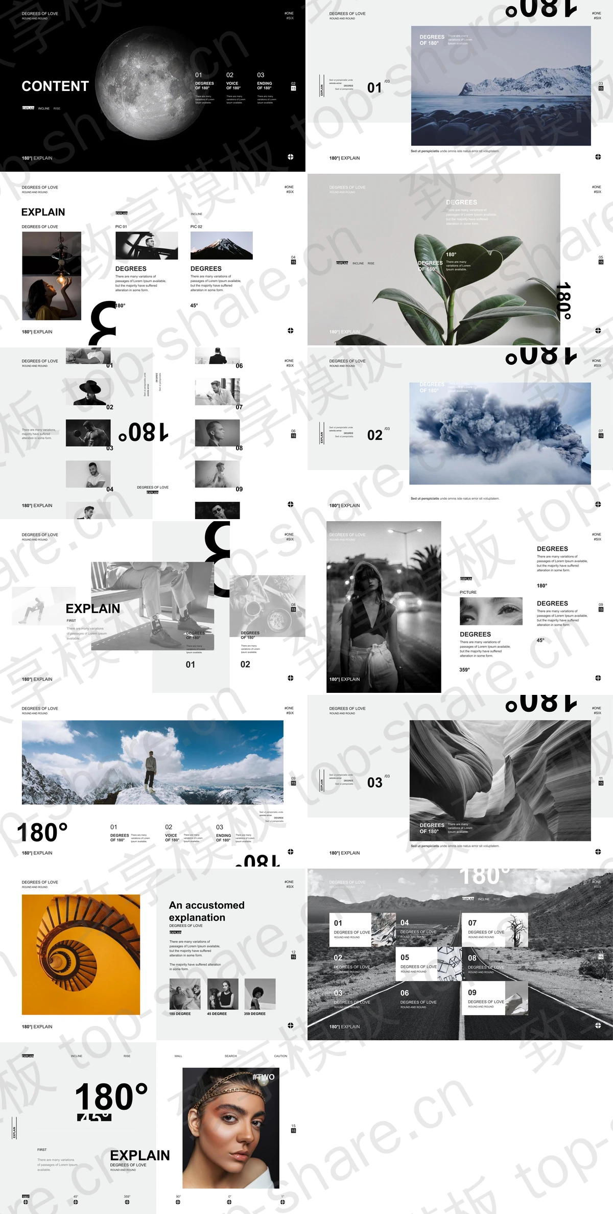 图片[2]-精美花瓶背景的欧美商务汇报PPT模板 - 致享TOP-SHARE-致享TOP-SHARE