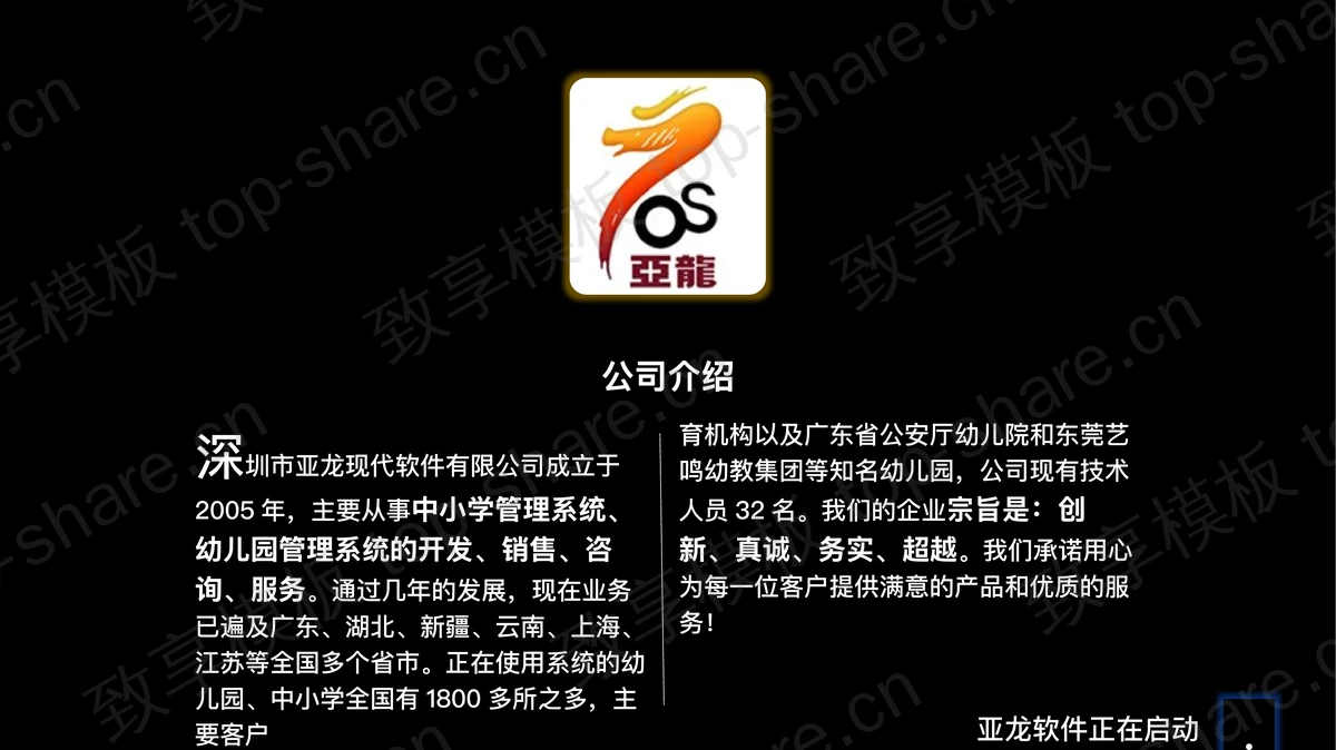 优秀幻灯片欣赏：信息化管理系统PPT-致享TOP-SHARE