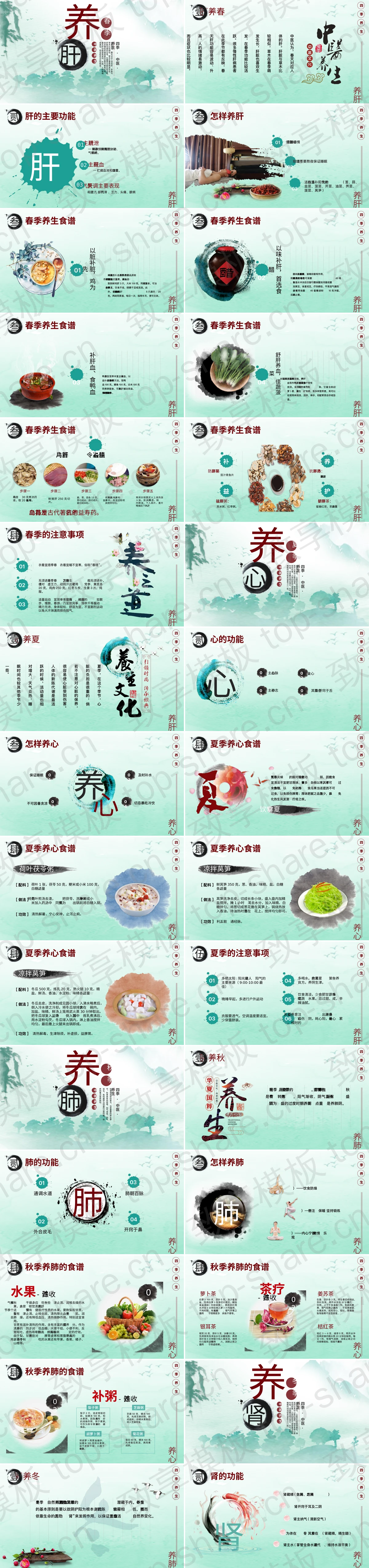 图片[2]-绿色水墨中国风四季养生知识讲座PPT模板 - 致享TOP-SHARE-致享TOP-SHARE