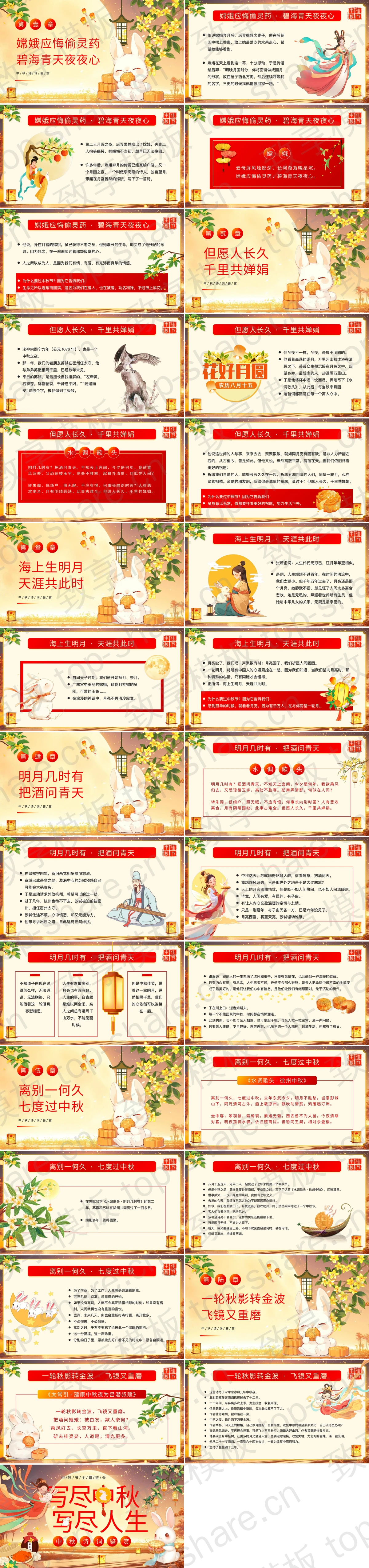 图片[2]-“写尽中秋写尽人生”中秋诗词鉴赏PPT模板 - 致享TOP-SHARE-致享TOP-SHARE