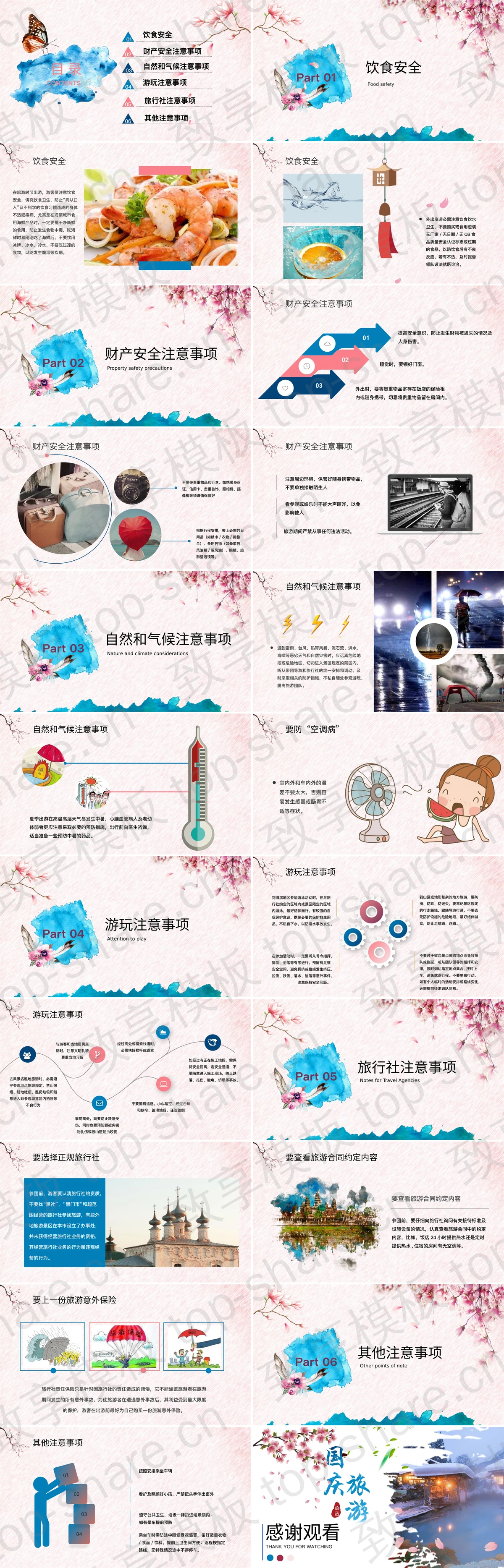图片[2]-国庆旅游安全注意事项PPT模板 - 致享TOP-SHARE-致享TOP-SHARE