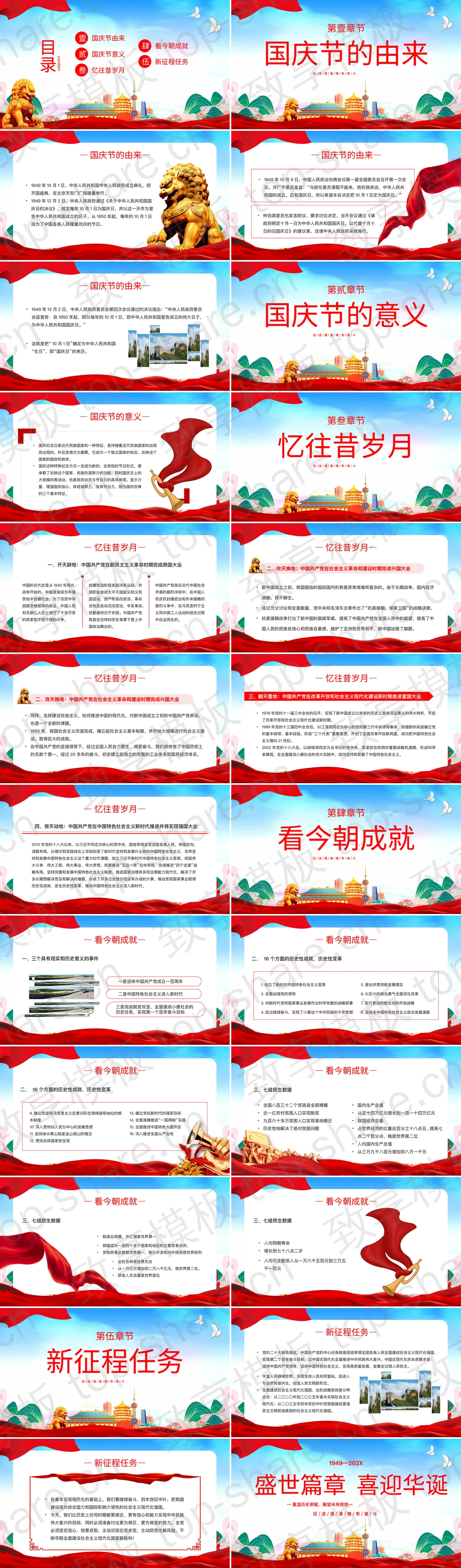 图片[2]-“盛世篇章喜迎华诞”国庆节节日介绍PPT模板 - 致享TOP-SHARE-致享TOP-SHARE