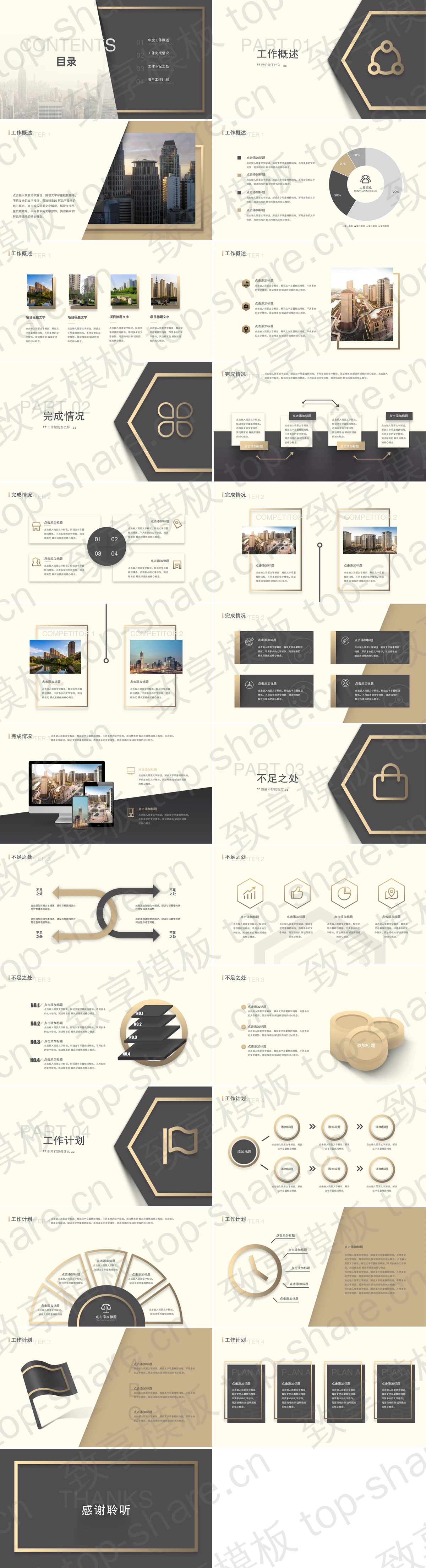 图片[2]-精致房地产公司工作总结汇报PPT模板 - 致享TOP-SHARE-致享TOP-SHARE