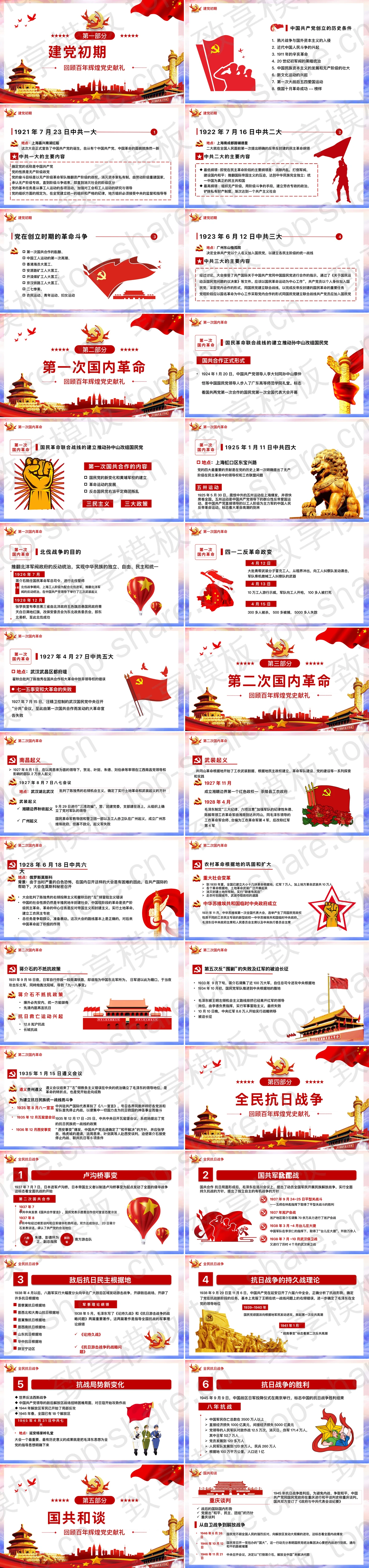 图片[2]-建党100周年回顾百年辉煌党史PPT免费下载 - 致享TOP-SHARE-致享TOP-SHARE