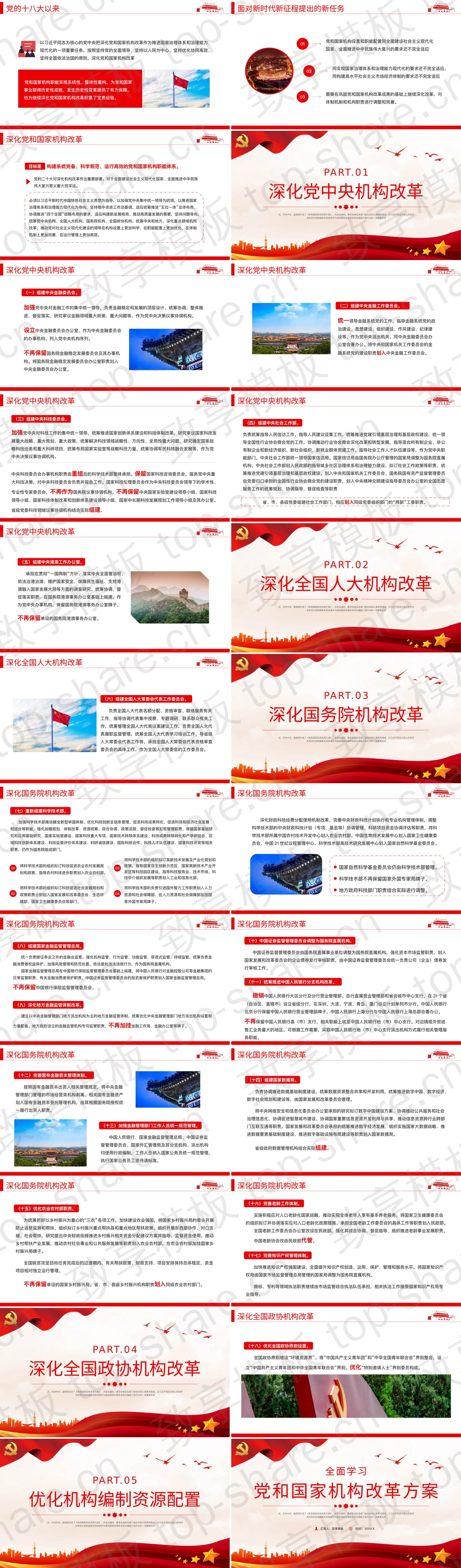 图片[2]-全面学习党和国家机构改革方案PPT模板 - 致享TOP-SHARE-致享TOP-SHARE
