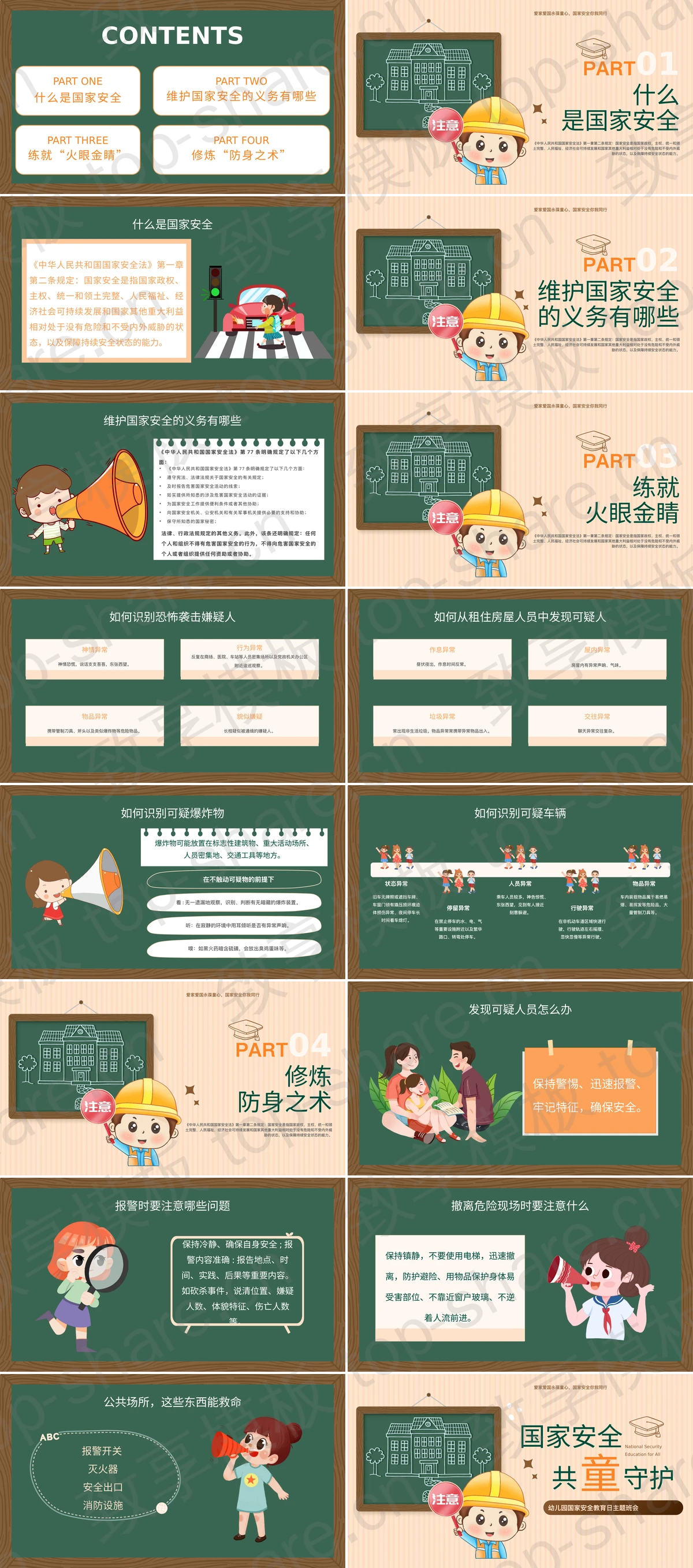 图片[2]-“国家安全共童守护”幼儿园国家安全教育日主题班会PPT模板下载 - 致享TOP-SHARE-致享TOP-SHARE