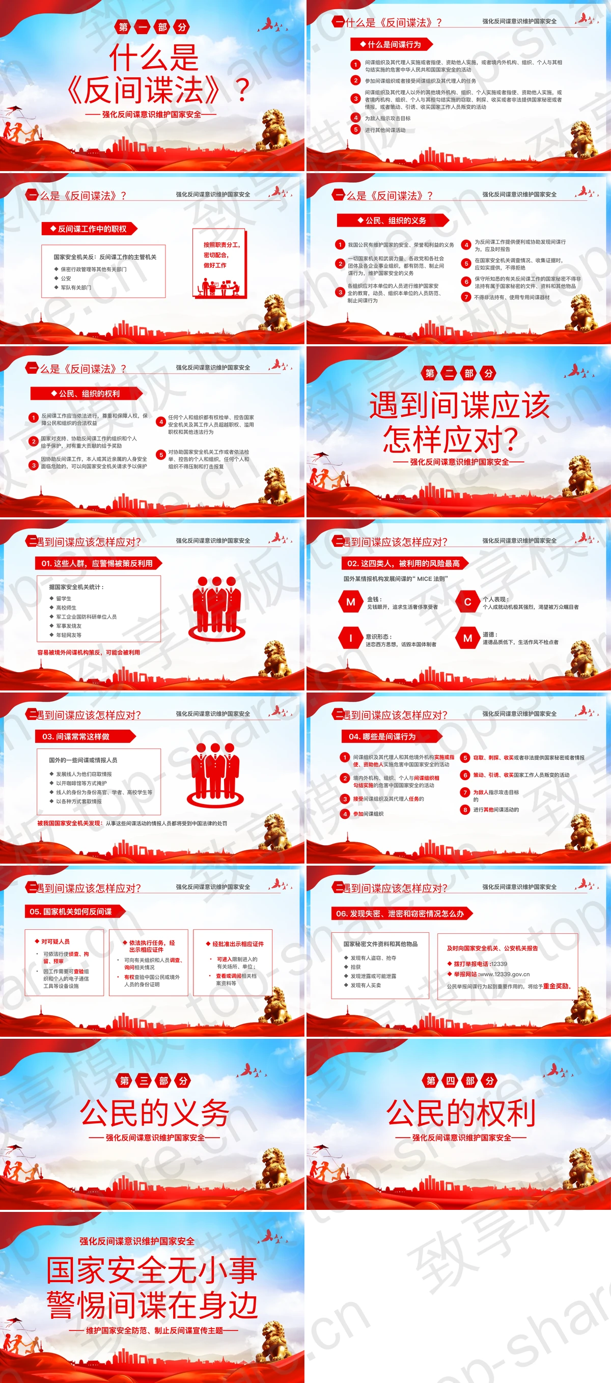 图片[2]-党政风“国家安全无小事警惕间谍在身边”全民国家安全教育日PPT模板 - 致享TOP-SHARE-致享TOP-SHARE