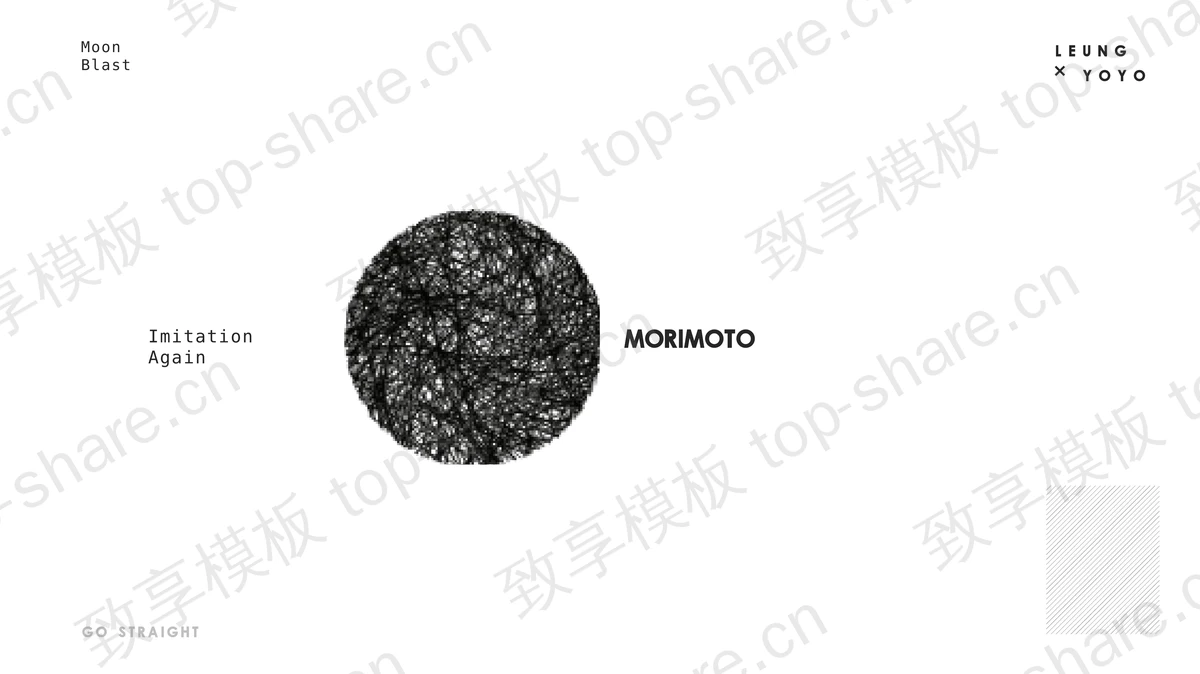 黑白极简风欧美商务汇报PPT模板-致享TOP-SHARE