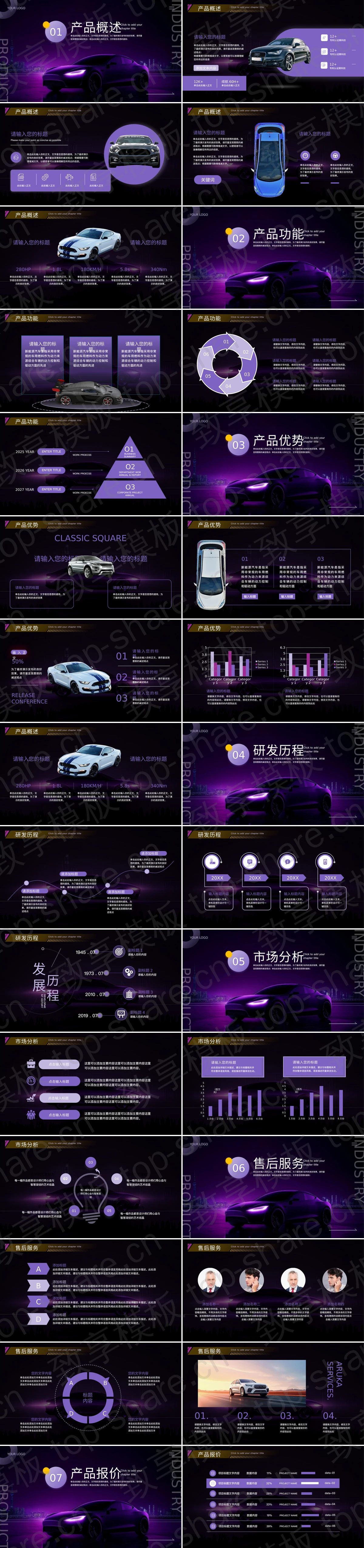 图片[2]-紫色科技风汽车行业产品发布会PPT模板 - 致享TOP-SHARE-致享TOP-SHARE
