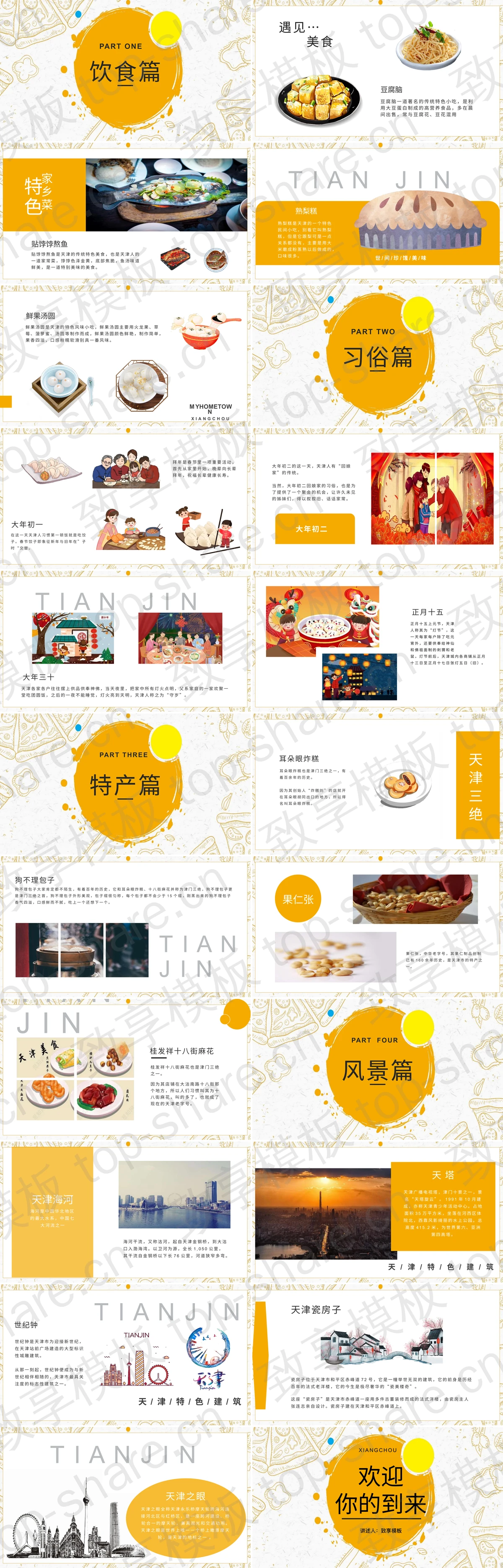图片[2]-“艮都，天津卫”天津城市介绍PPT模板 - 致享TOP-SHARE-致享TOP-SHARE
