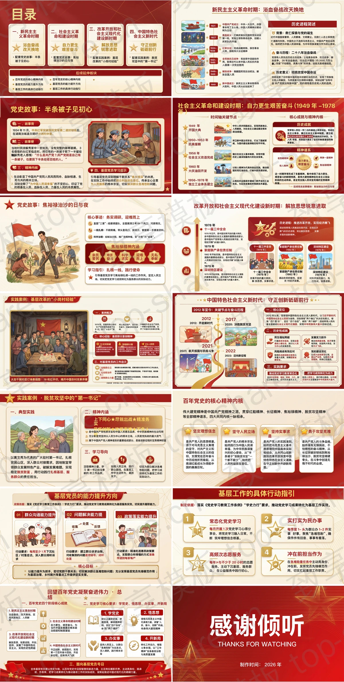 图片[2]-从百年党史中汲取奋进力量PPT模板下载 - 致享TOP-SHARE-致享TOP-SHARE