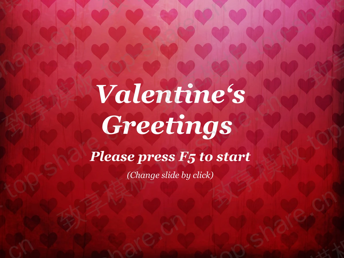 Happy Valentine‘s Day情人节快乐PPT模板下载-致享TOP-SHARE
