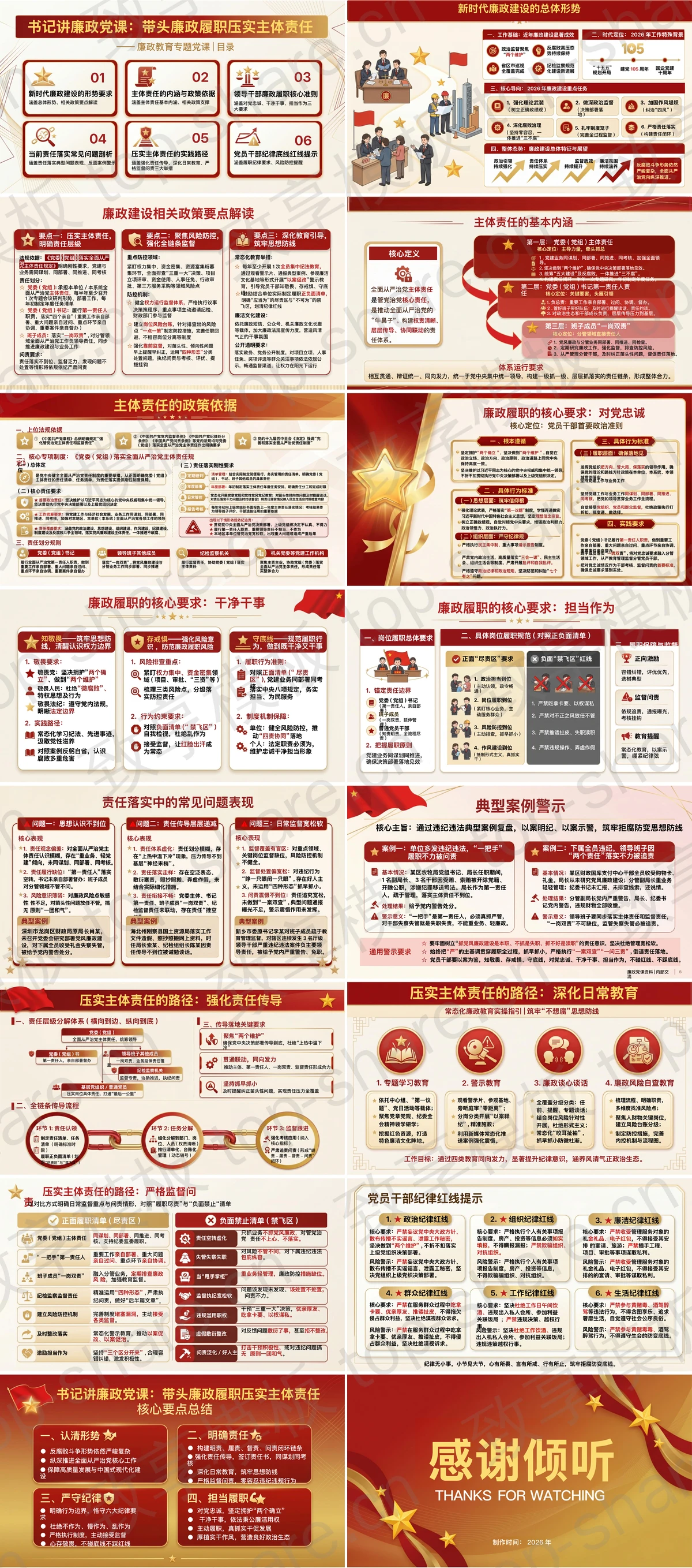 图片[2]-带头廉政履职压实主体责任PPT下载 - 致享TOP-SHARE-致享TOP-SHARE