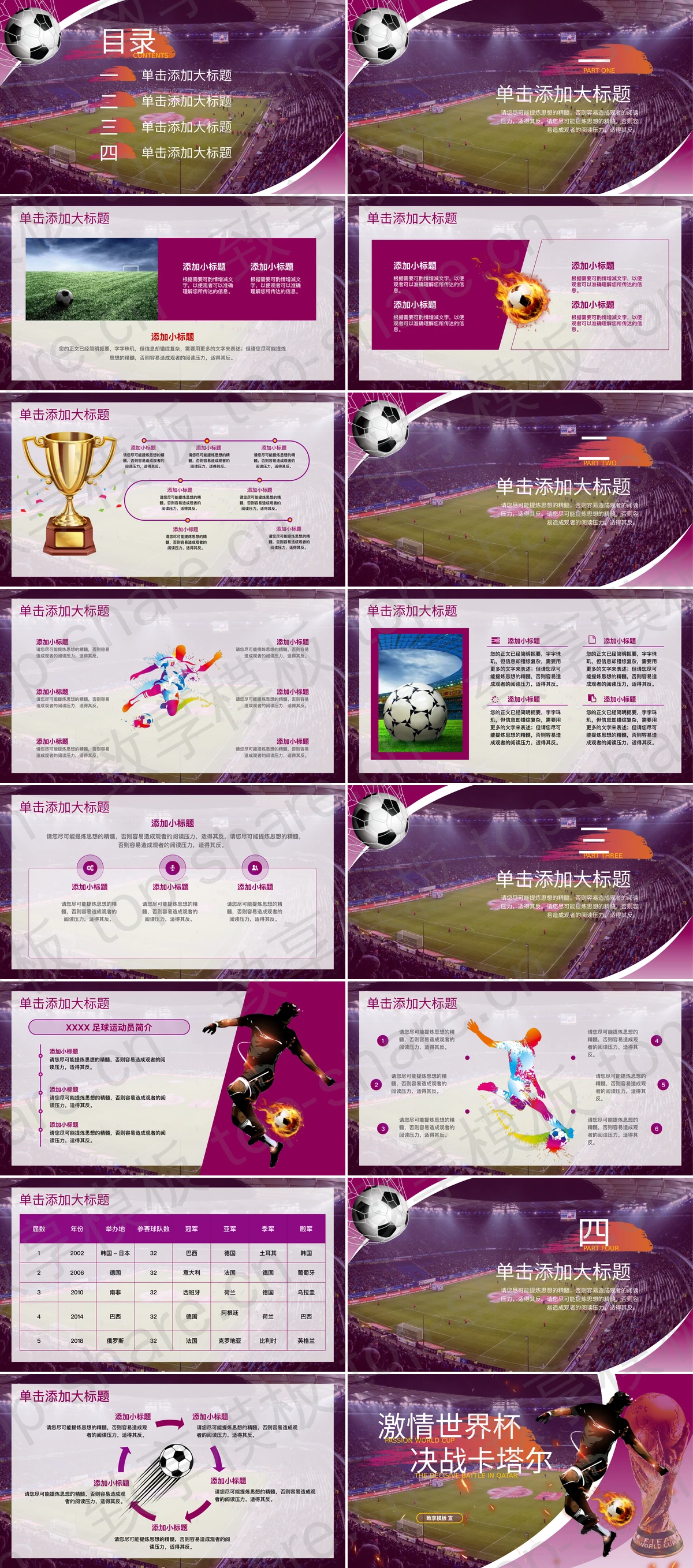 图片[2]-“激情世界杯决战卡塔尔”世界杯主题PPT模板 - 致享TOP-SHARE-致享TOP-SHARE