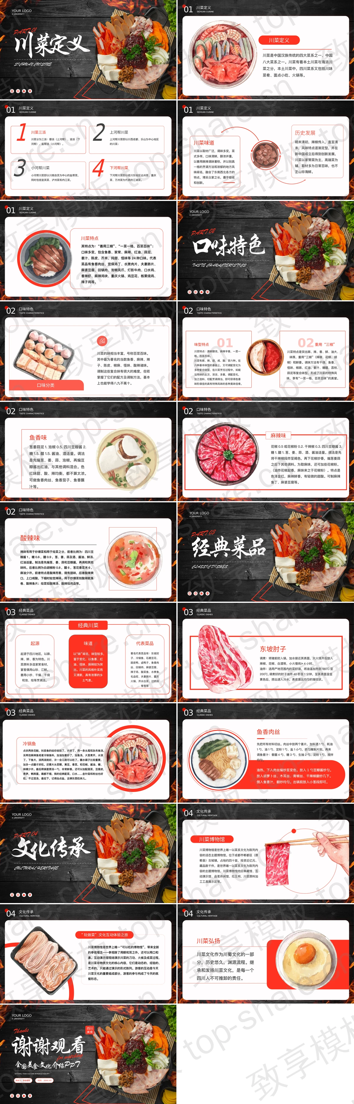 图片[2]-全国美食文化之川菜介绍PPT模板 - 致享TOP-SHARE-致享TOP-SHARE