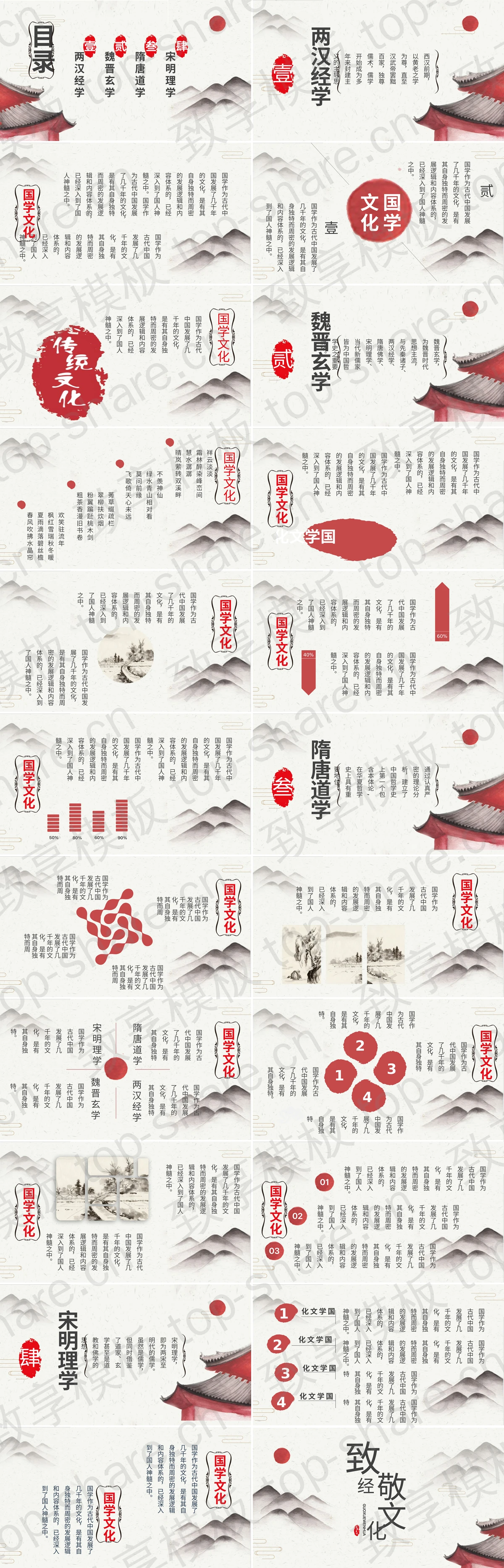 图片[2]-水墨群山古建筑背景中国国学文化PPT模板 - 致享TOP-SHARE-致享TOP-SHARE