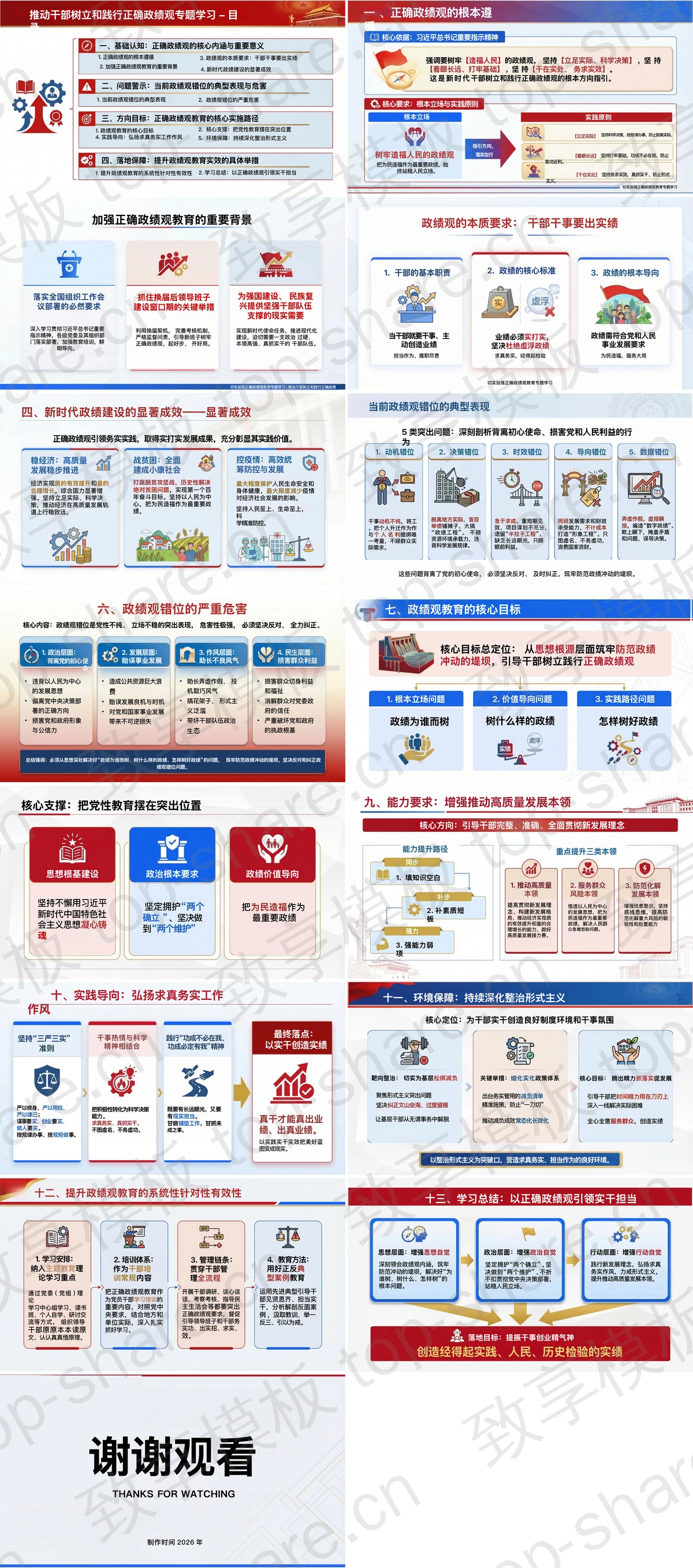 图片[2]-切实加强正确政绩观教育PPT下载 - 致享TOP-SHARE-致享TOP-SHARE