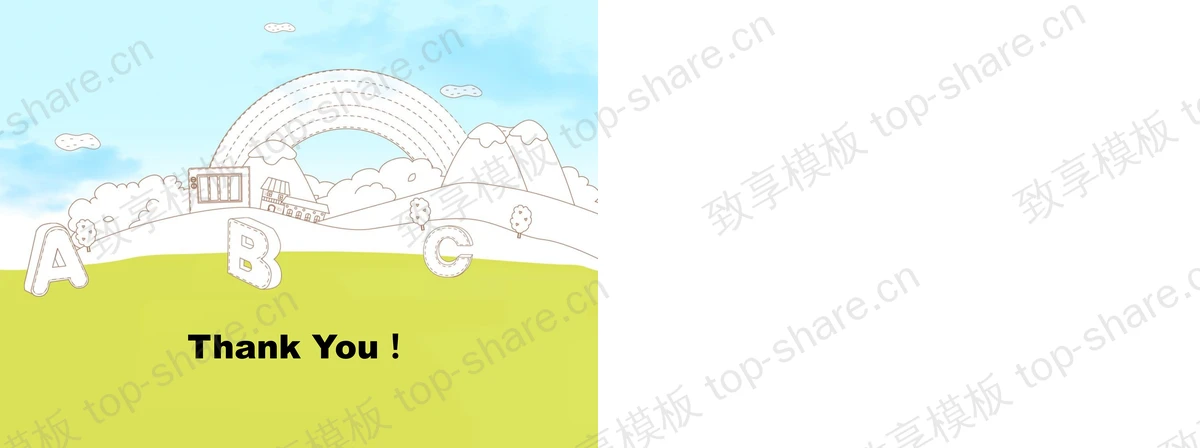 图片[2]-淡雅卡通教育PPT模板下载 - 致享TOP-SHARE-致享TOP-SHARE