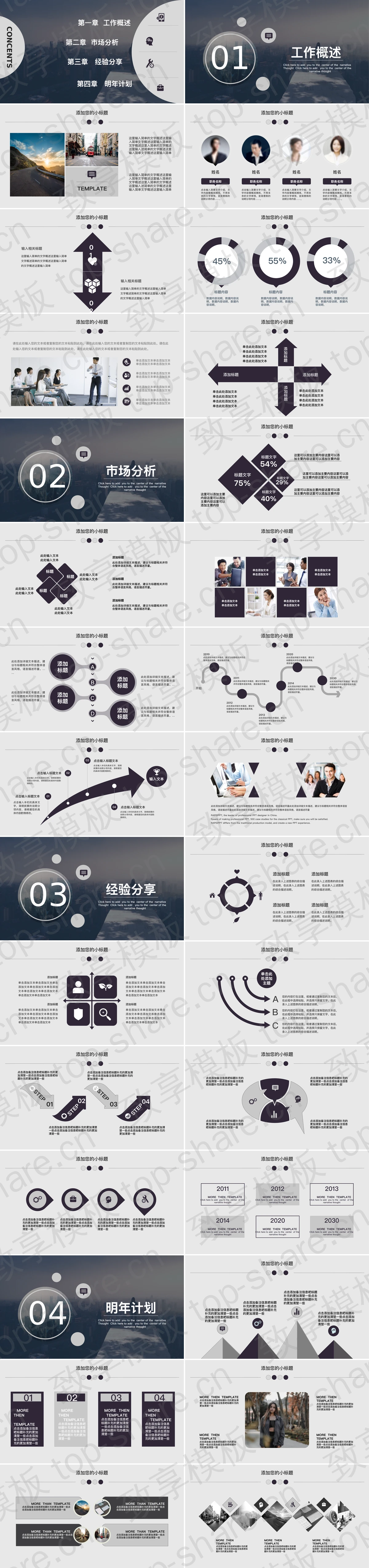 图片[2]-深棕色城市建筑背景大气工作总结计划PPT模板 - 致享TOP-SHARE-致享TOP-SHARE
