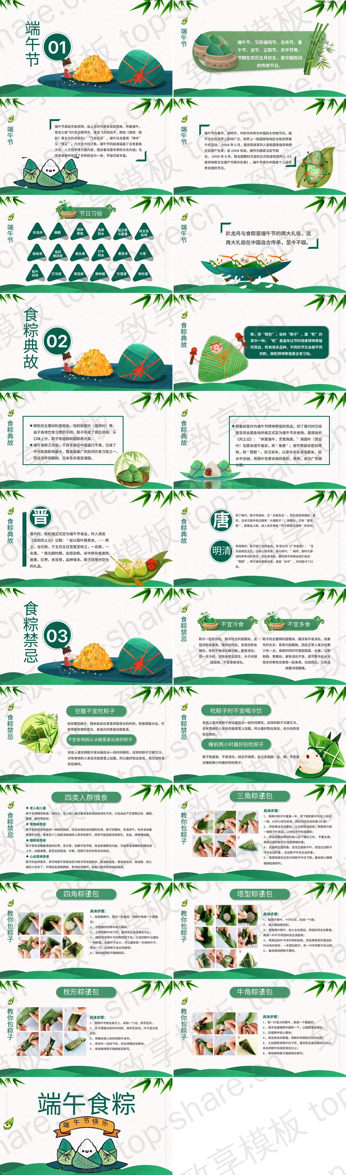 图片[2]-《端午食粽》教你包粽子PPT下载 - 致享TOP-SHARE-致享TOP-SHARE