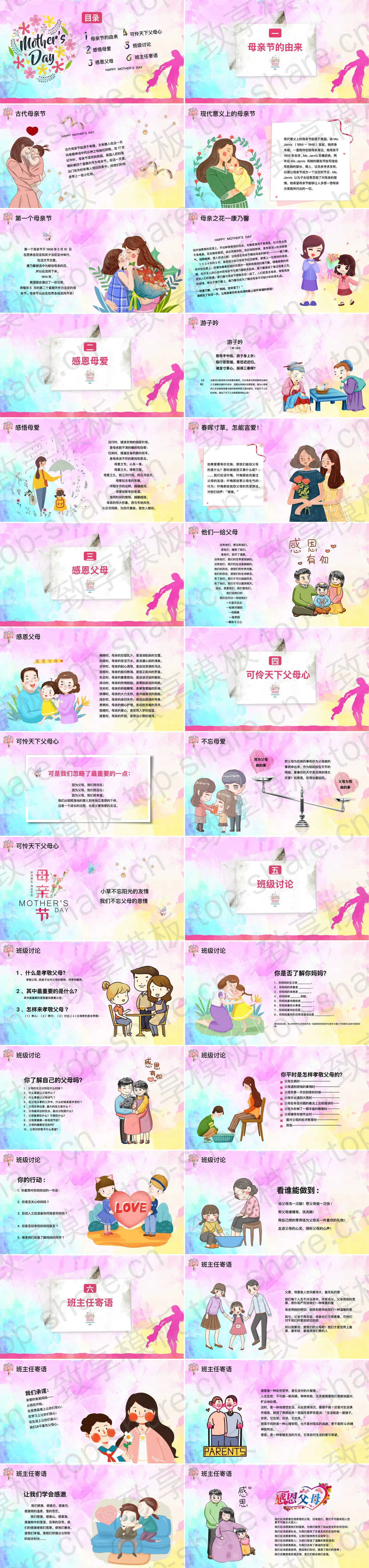 图片[2]-《妈妈的爱一生相伴》感恩母亲节PPT模板 - 致享TOP-SHARE-致享TOP-SHARE