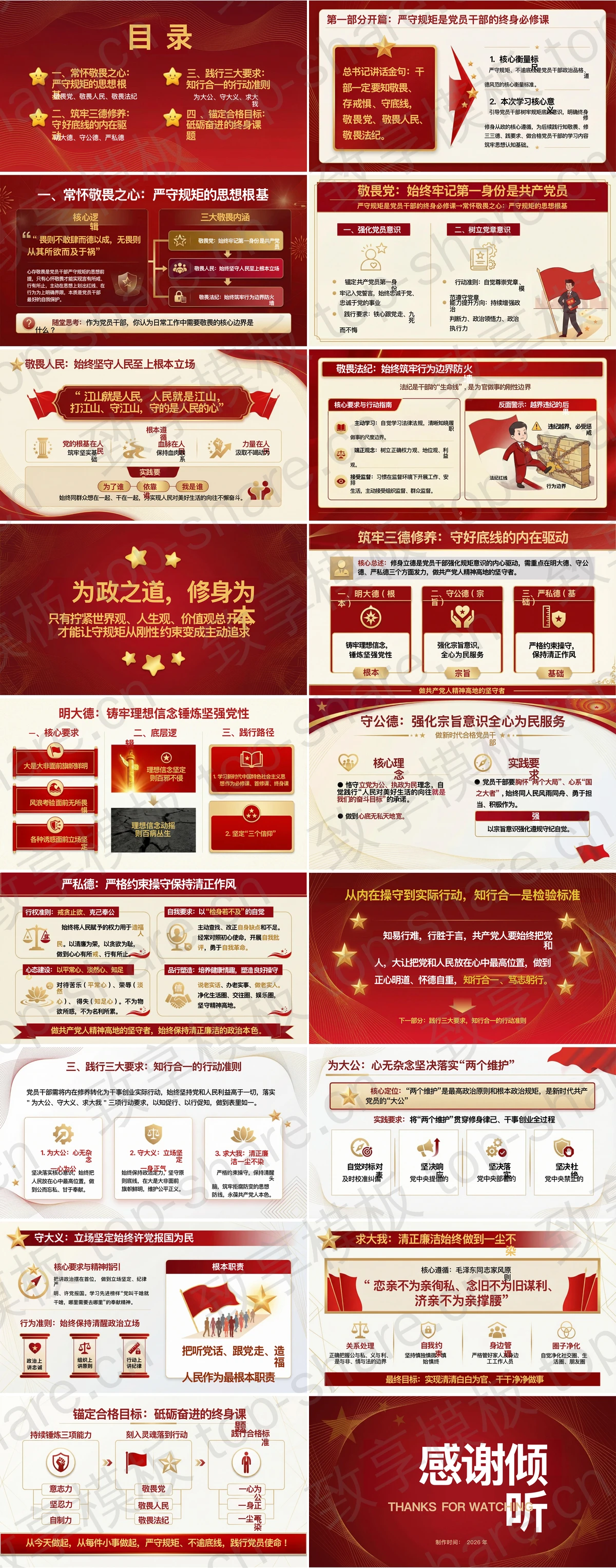 图片[2]-严守规矩不逾底线做新时代合格党员干部PPT下载 - 致享TOP-SHARE-致享TOP-SHARE