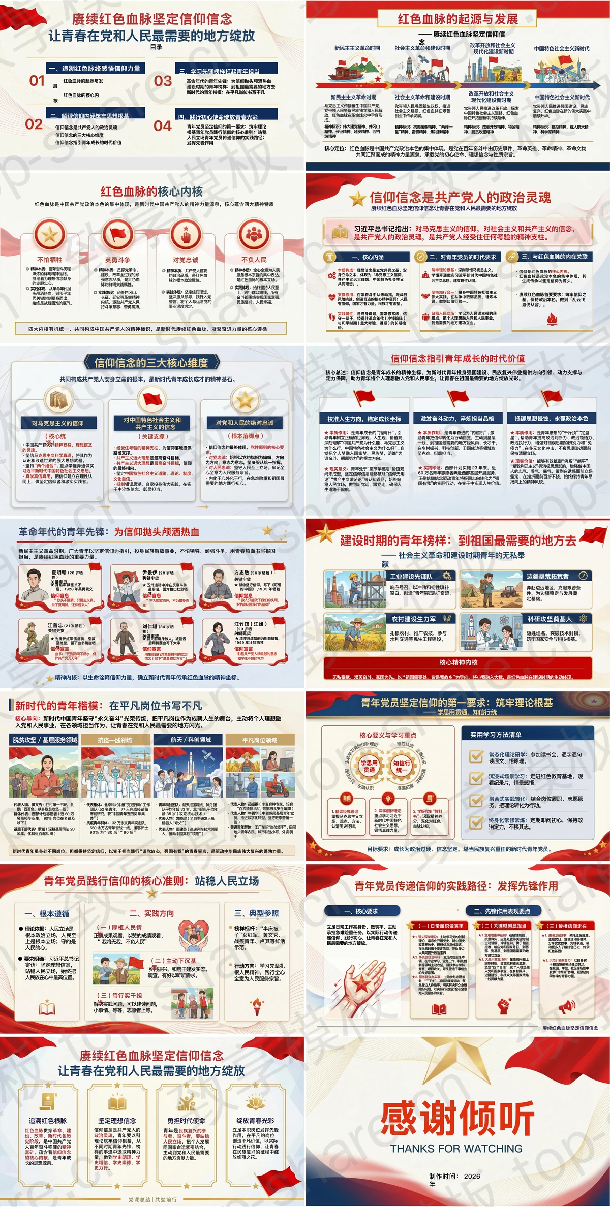图片[2]-坚定信仰信念让青春在党和人民最需要的地方绽放PPT下载 - 致享TOP-SHARE-致享TOP-SHARE