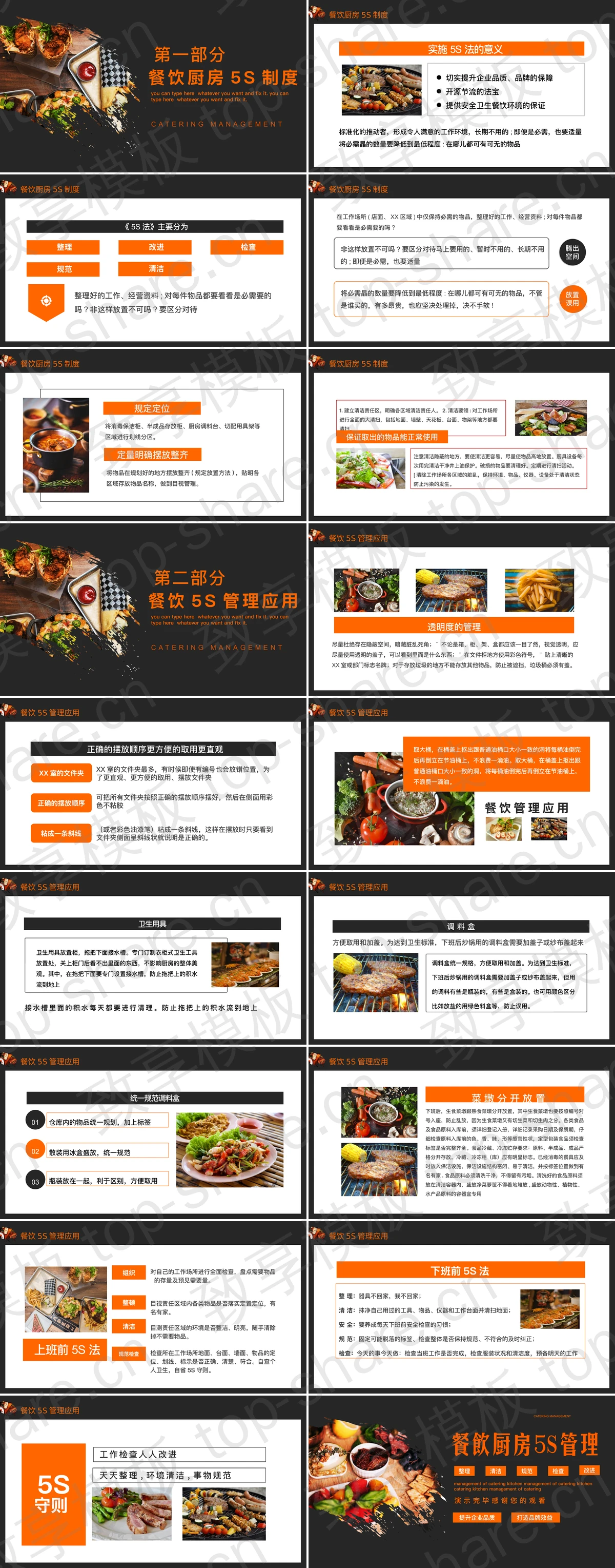 图片[2]-餐饮厨房5S管理制度及应用PPT模板 - 致享TOP-SHARE-致享TOP-SHARE