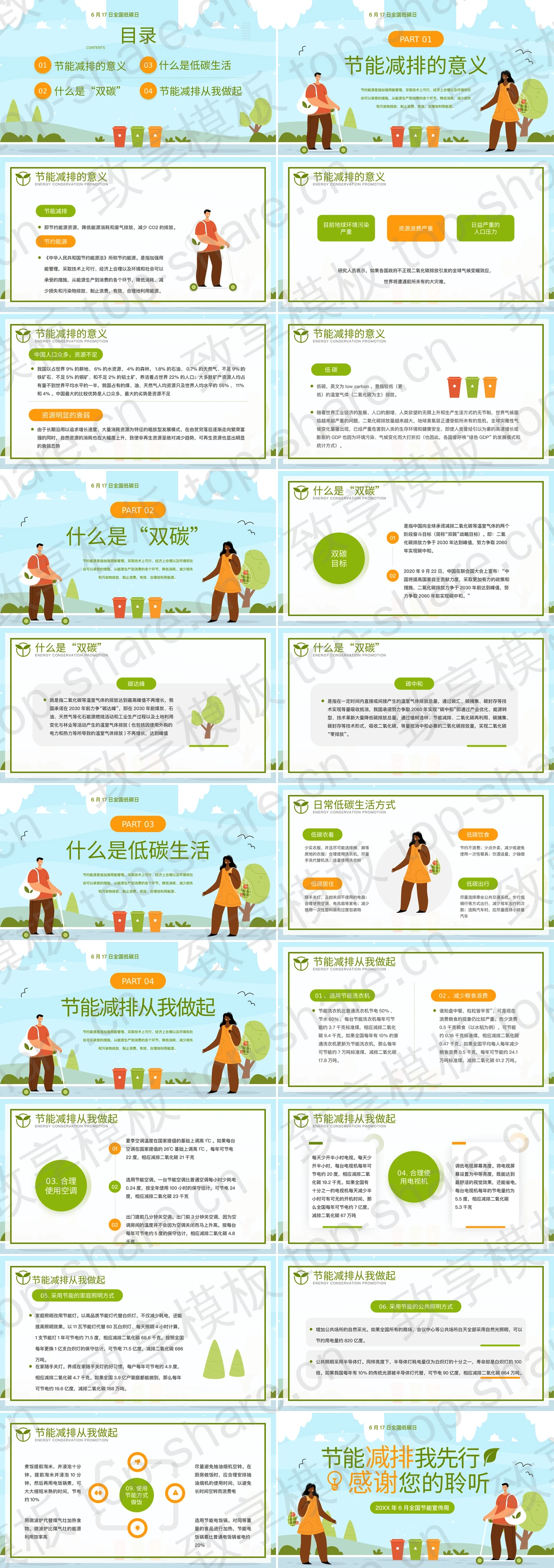 图片[2]-绿色“节能减排我先行 低碳生活向未来”全国节能宣传周PPT模板下载 - 致享TOP-SHARE-致享TOP-SHARE