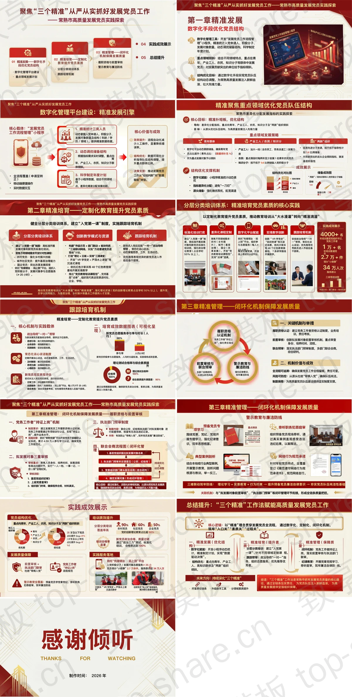 图片[2]-聚焦三个精准从严从实抓好发展党员工作PPT下载 - 致享TOP-SHARE-致享TOP-SHARE