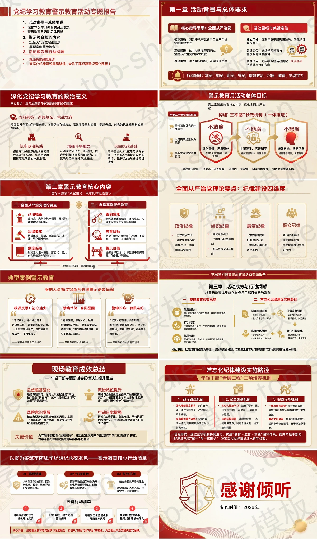 图片[2]-深化党纪学习筑牢纪律思想防线PPT下载 - 致享TOP-SHARE-致享TOP-SHARE