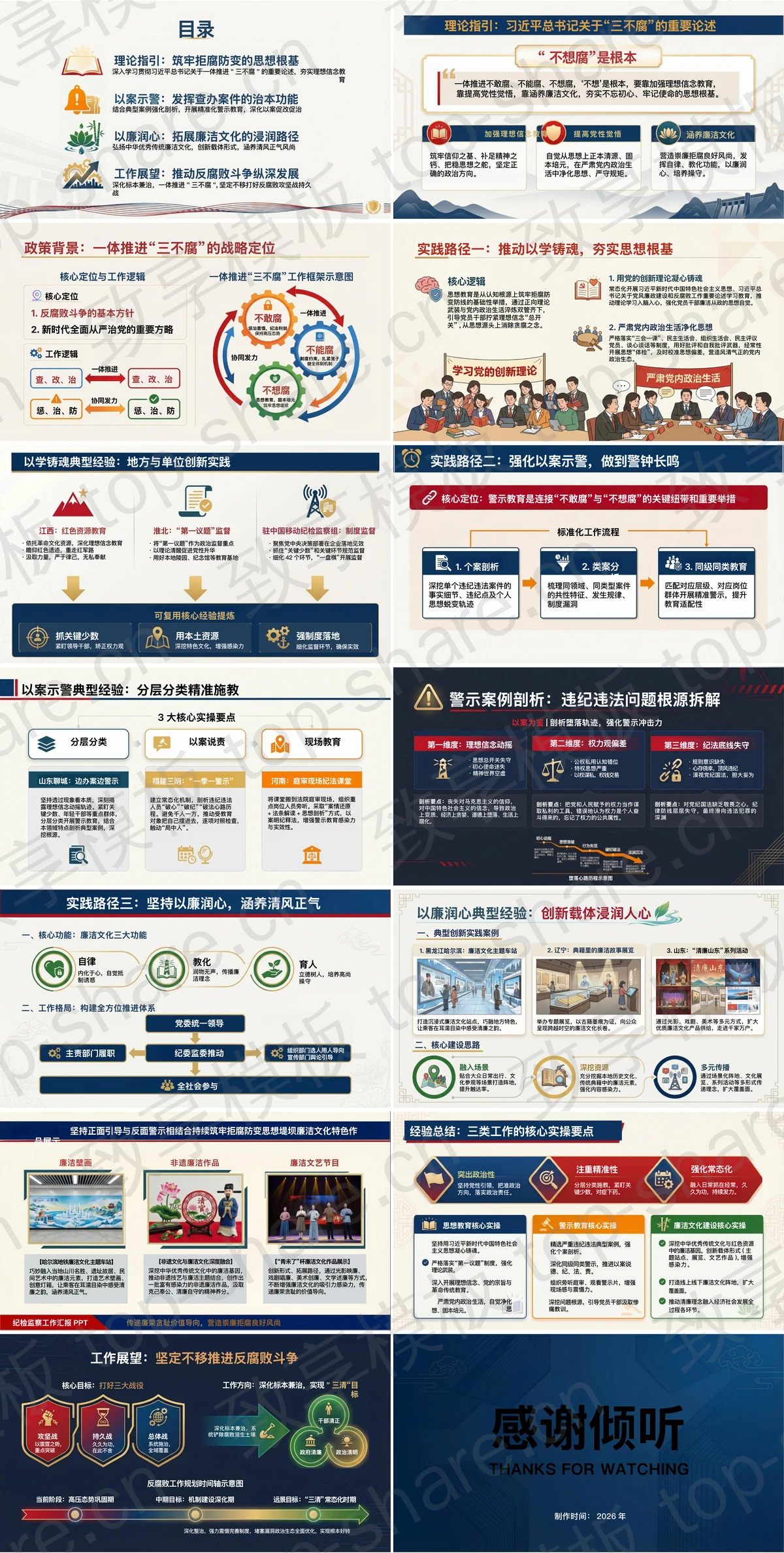 图片[2]-正面引导与反面警示相结合持续筑牢拒腐防变堤坝PPT下载 - 致享TOP-SHARE-致享TOP-SHARE