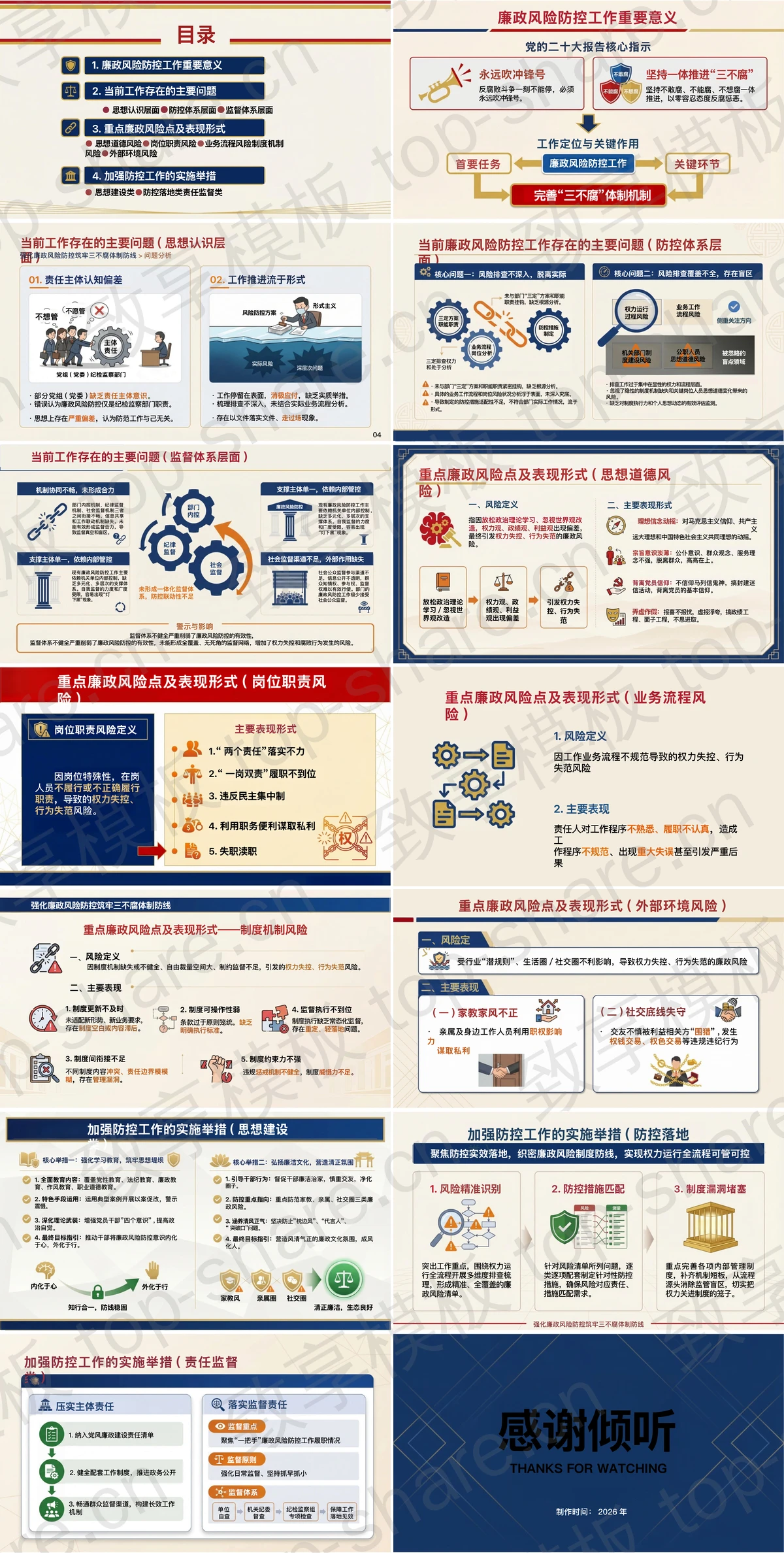 图片[2]-强化廉政风险防控筑牢三不腐体制防线PPT下载 - 致享TOP-SHARE-致享TOP-SHARE