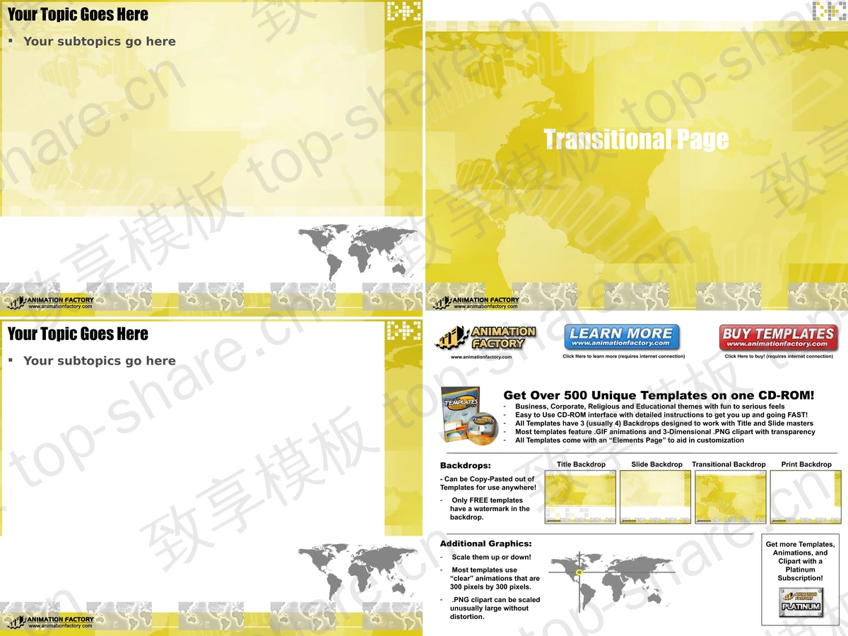 图片[2]-黄色淡雅经典PPT模板下载 - 致享TOP-SHARE-致享TOP-SHARE