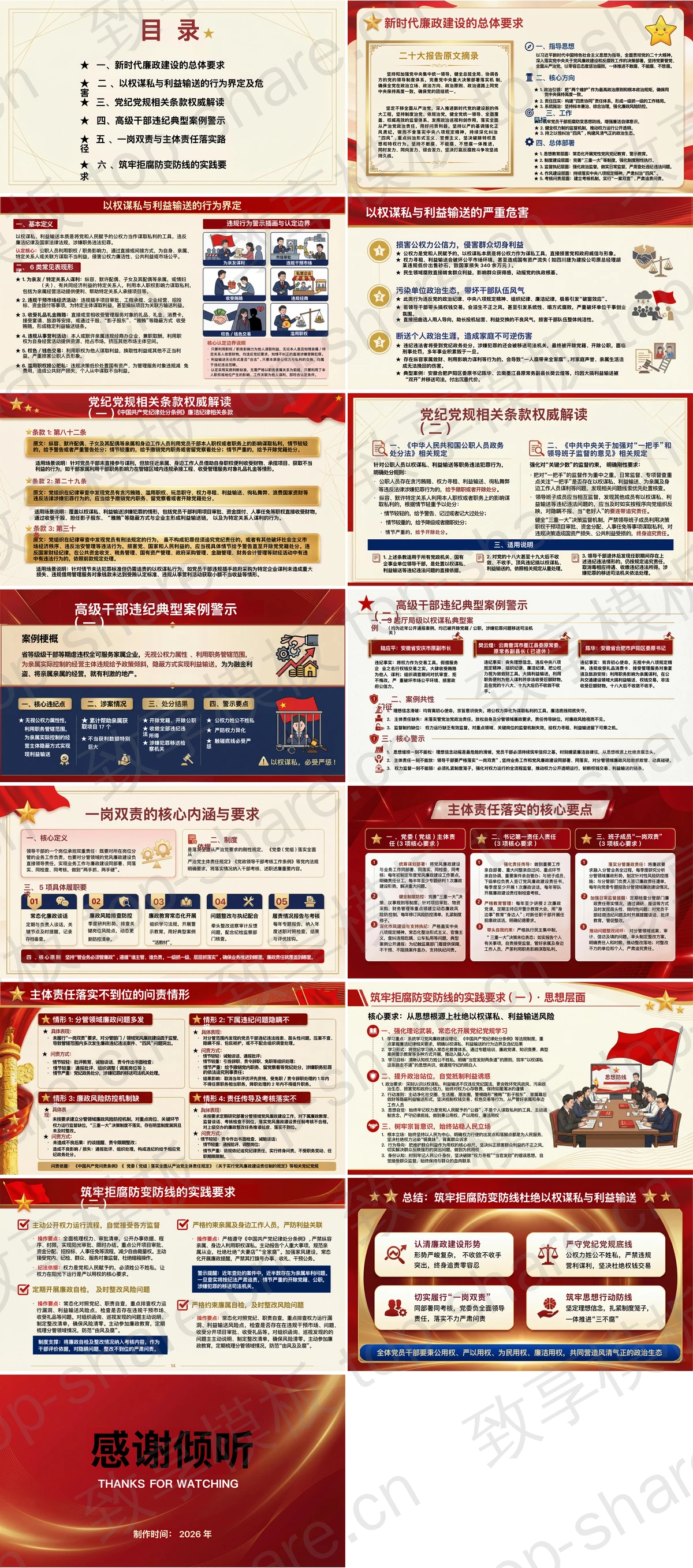 图片[2]-筑牢拒腐防变防线杜绝以权谋私与利益输送PPT下载 - 致享TOP-SHARE-致享TOP-SHARE