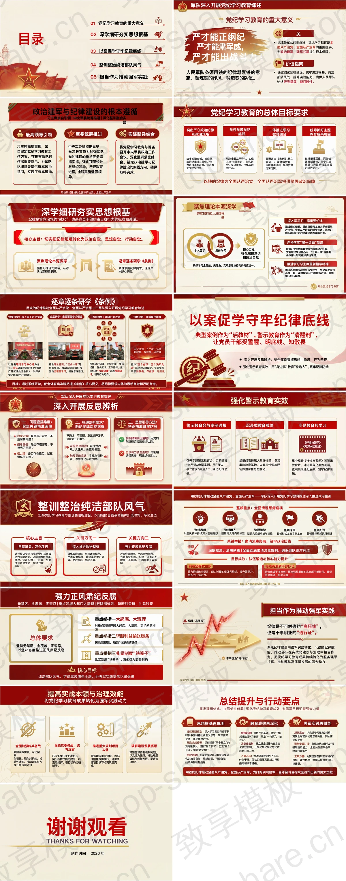 图片[2]-用铁的纪律推动全面从严治党全面从严治军PPT下载 - 致享TOP-SHARE-致享TOP-SHARE