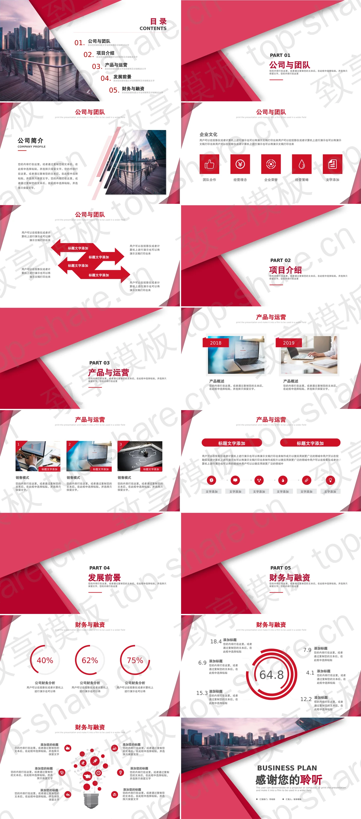图片[2]-商业建筑背景的商业融资计划书PPT模板 - 致享TOP-SHARE-致享TOP-SHARE