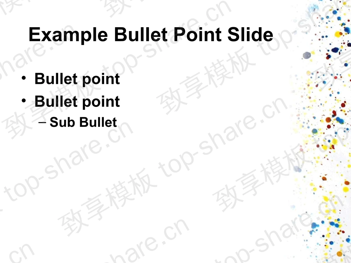 时尚点彩PPT模板下载-致享TOP-SHARE