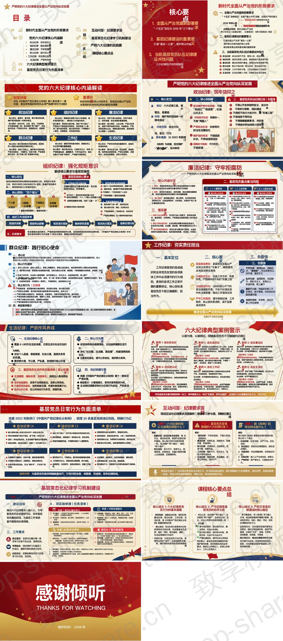 图片[2]-严明党的六大纪律推进全面从严治党向纵深发展PPT下载 - 致享TOP-SHARE-致享TOP-SHARE