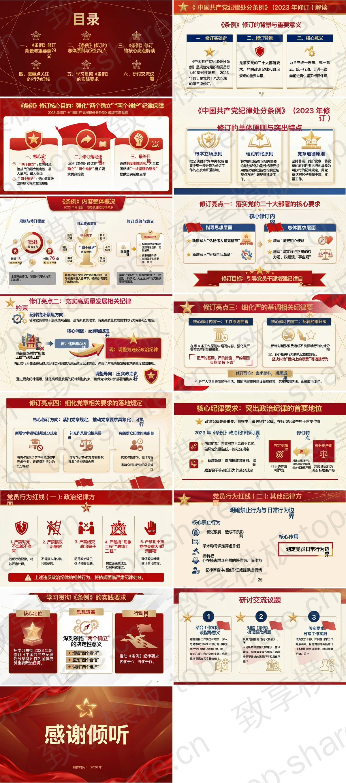 图片[2]-为新征程全面从严治党提供坚强纪律保障PPT - 致享TOP-SHARE-致享TOP-SHARE