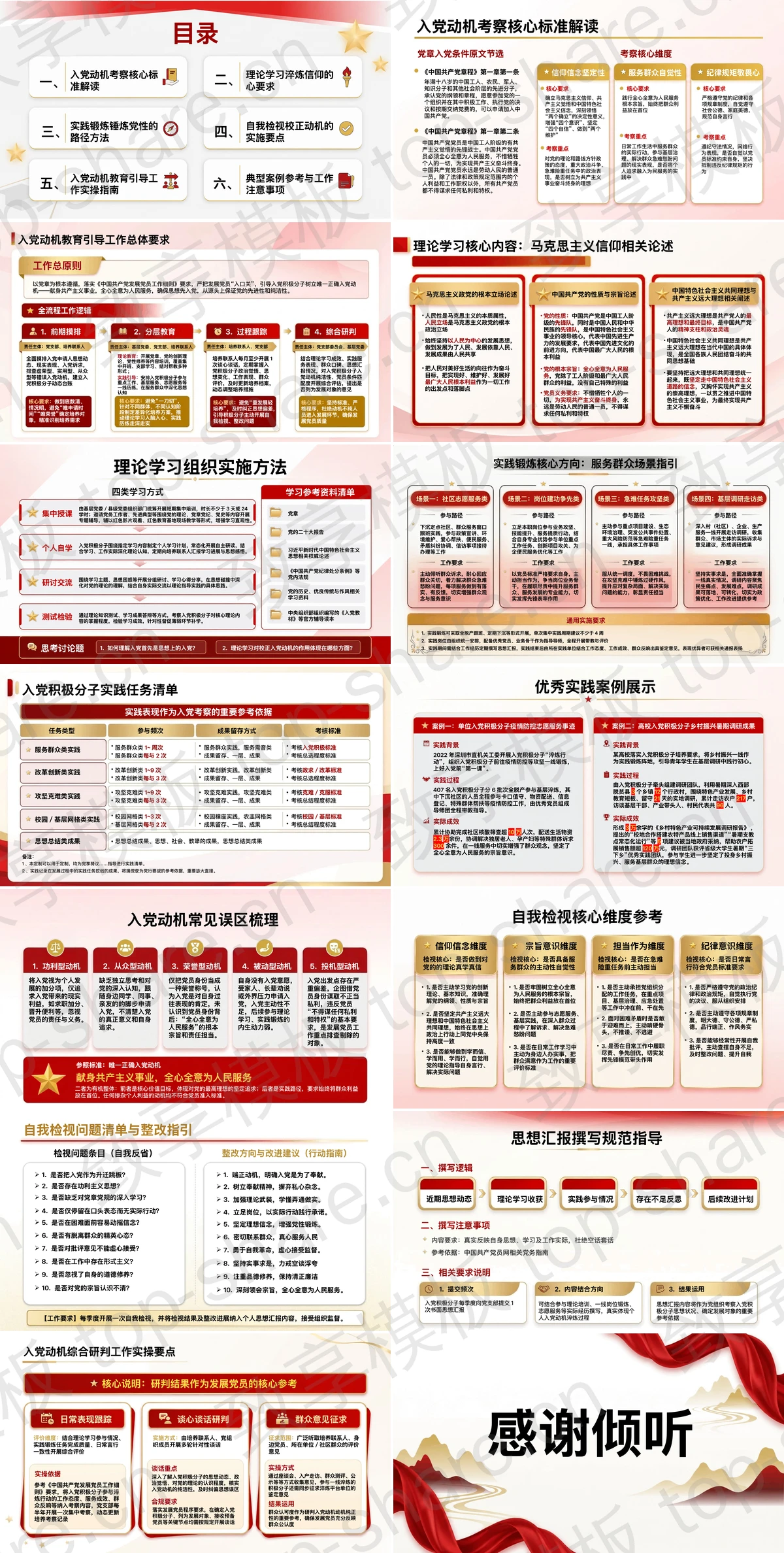 图片[2]-理论学习实践锻炼自我检视三维路径PPT下载 - 致享TOP-SHARE-致享TOP-SHARE