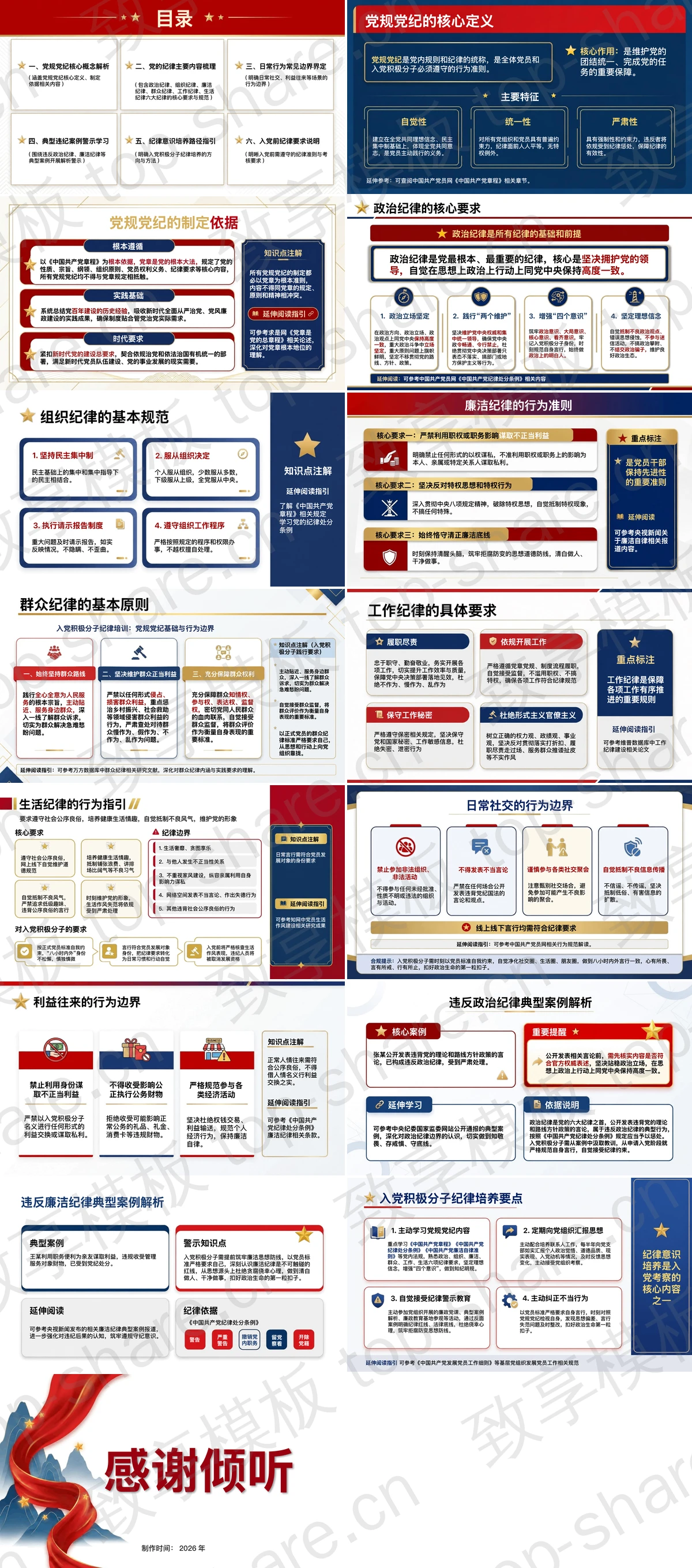 图片[2]-党规党纪基础与行为边界PPT下载 - 致享TOP-SHARE-致享TOP-SHARE