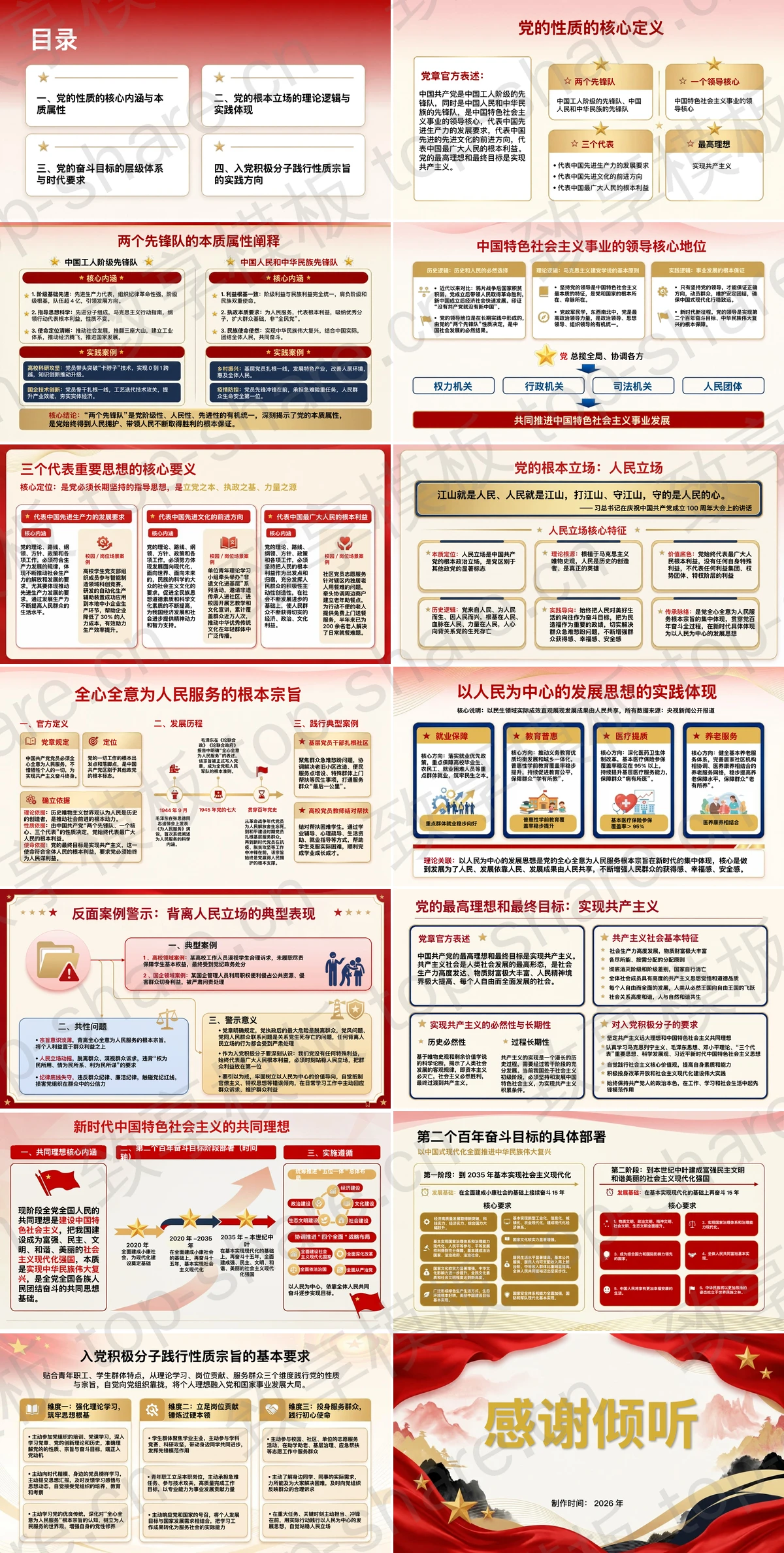 图片[2]-入党积极分子培训：党的性质和宗旨PPT下载 - 致享TOP-SHARE-致享TOP-SHARE